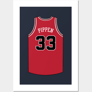 Scottie Pippen Chicago Jersey Qiangy Posters and Art